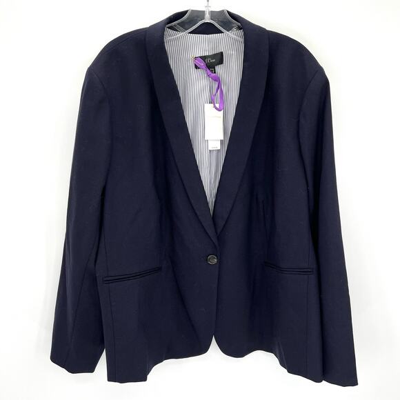 J. Crew women’s wool one button blazer career office